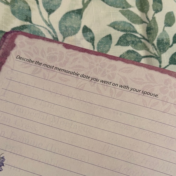 Purple Floral Pansies Personal Recollections Memory Journal NWT Lang - Picture 11 of 16